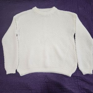 White Knit Sweater for Women